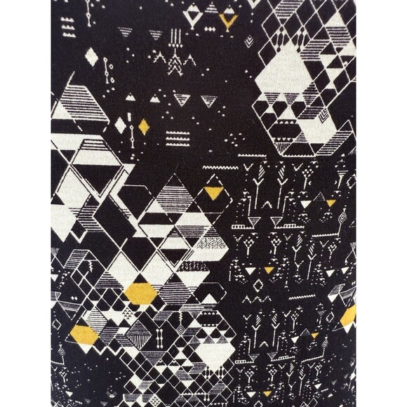 LuLaRoe Julia Women Ladies Dress Bodycon L Black Geometric - Picture 11 of 17